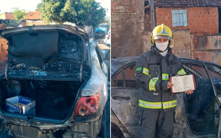 Bíblia fica intacta em porta-malas após carro ser destruído por incêndio em Caçu